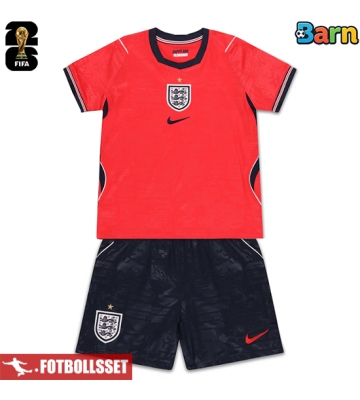 England Bortatröja Barn VM 2026 Kortärmad (+ Korta byxor)